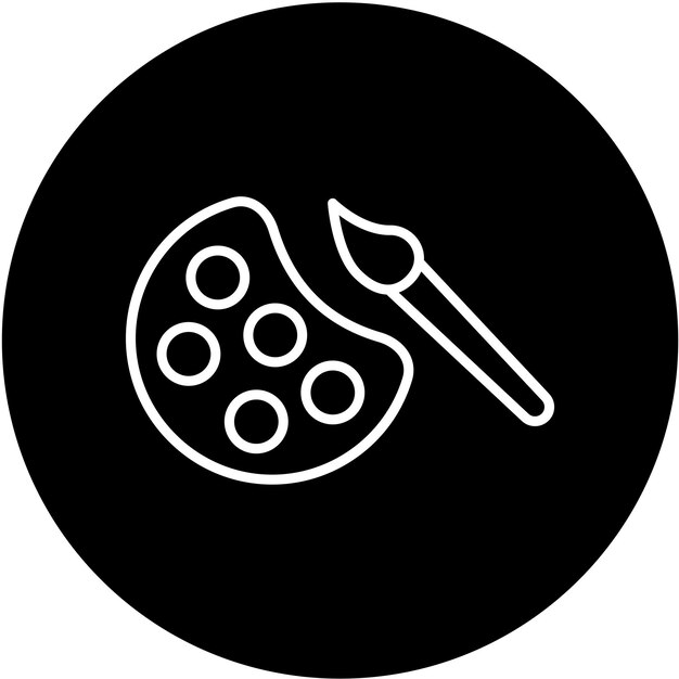 Estilo del icono de la paleta de diseño vectorial