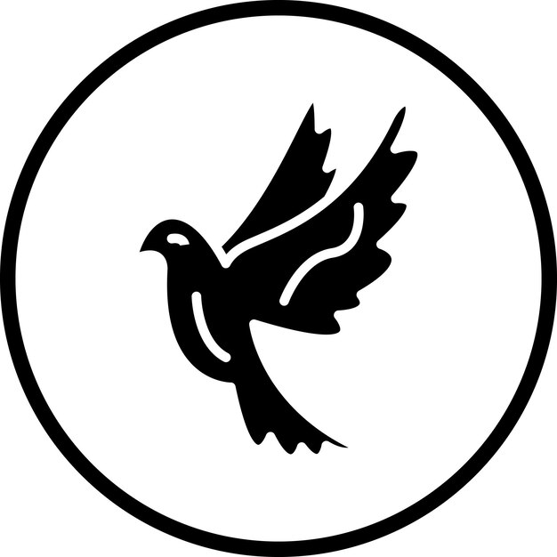 Estilo del icono de la paloma