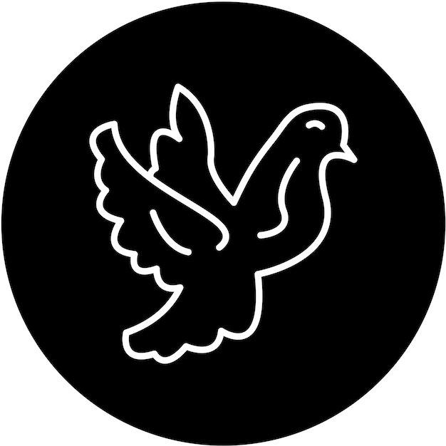 Estilo del icono de la paloma