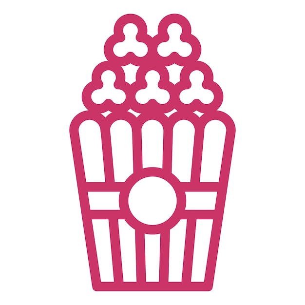 Estilo del icono de las palomitas de maíz