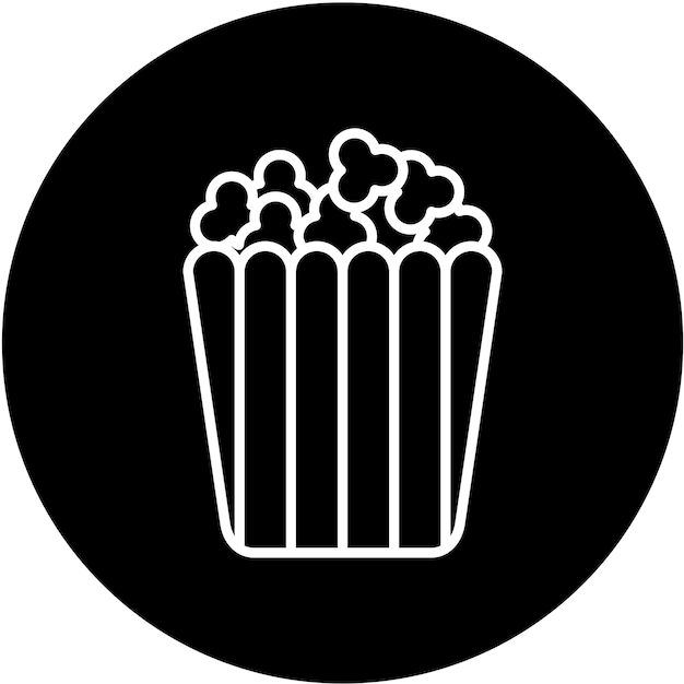 Estilo del icono de las palomitas de maíz