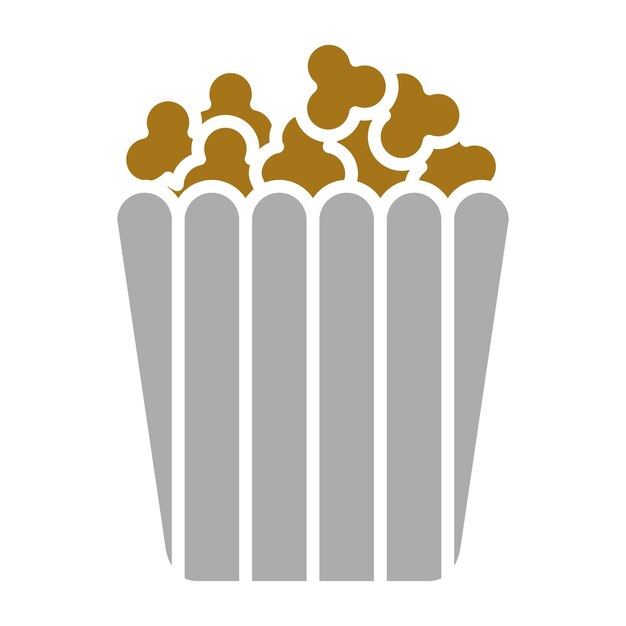 Estilo del icono de las palomitas de maíz