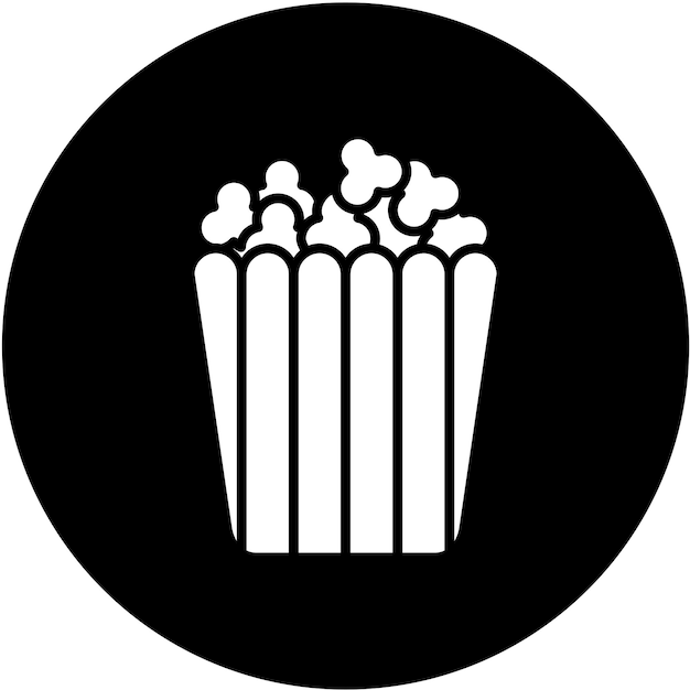 Estilo del icono de las palomitas de maíz