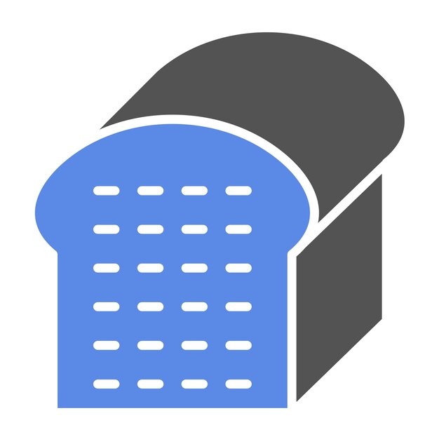 Estilo del icono del pan de diseño vectorial
