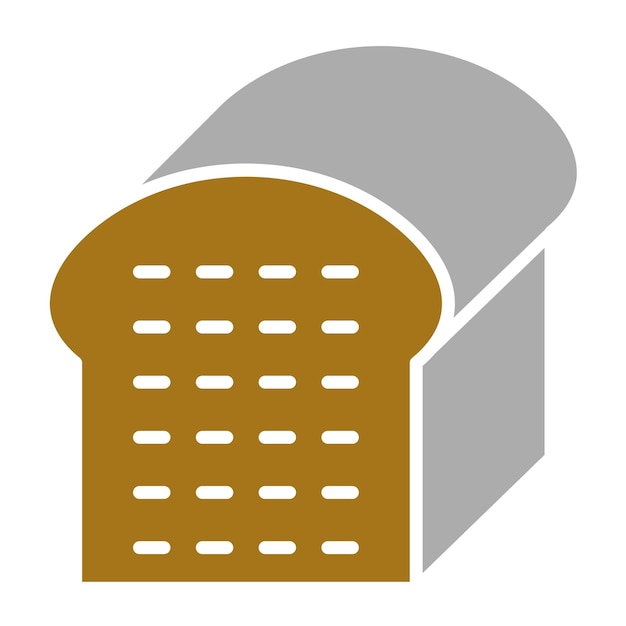 Estilo del icono del pan de diseño vectorial