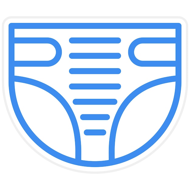 Estilo del icono del pañal