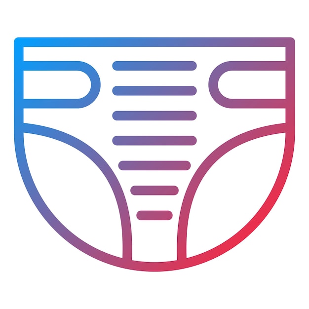 Estilo del icono del pañal