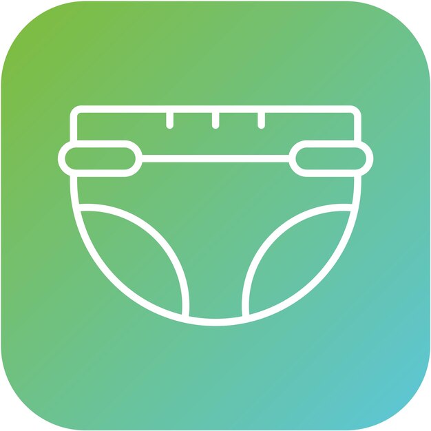Estilo del icono del pañal