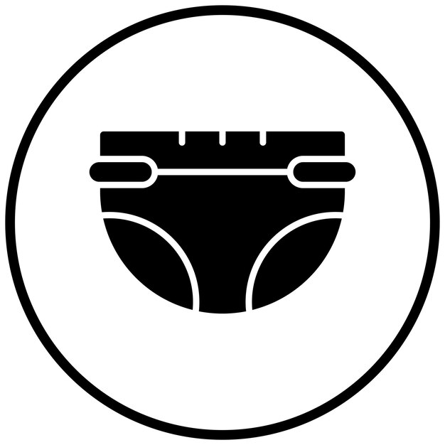 Estilo del icono del pañal