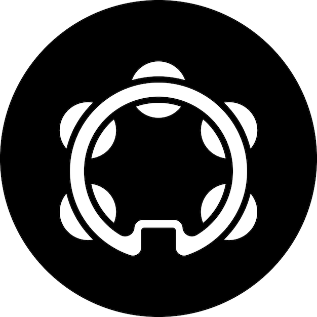 Estilo del icono de la pandereta