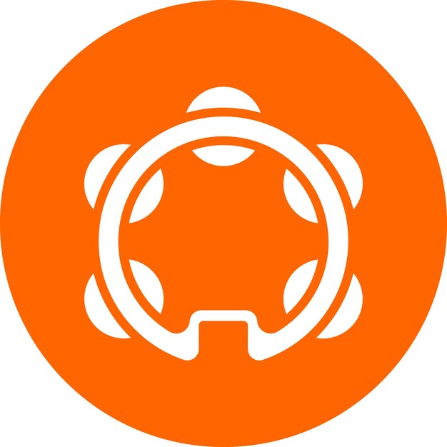 Estilo del icono de la pandereta