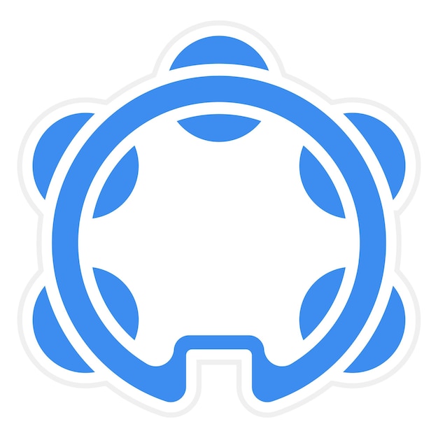Estilo del icono de la pandereta
