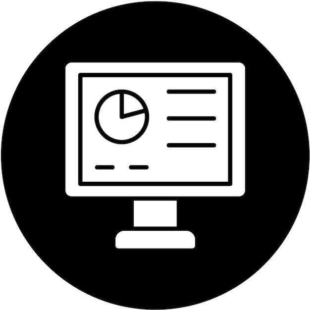 Estilo del icono del panel de control de diseño vectorial