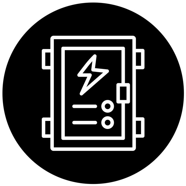 Estilo del icono del panel de diseño vectorial