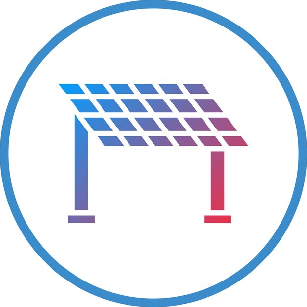Estilo del icono del panel solar