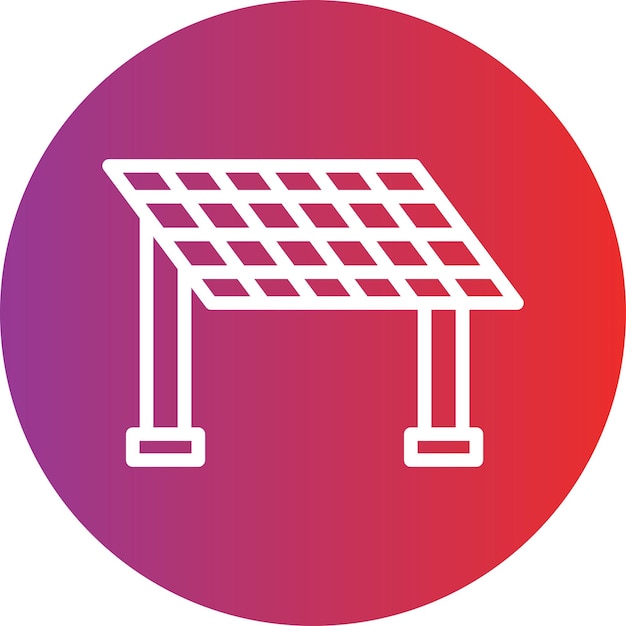 Estilo del icono del panel solar