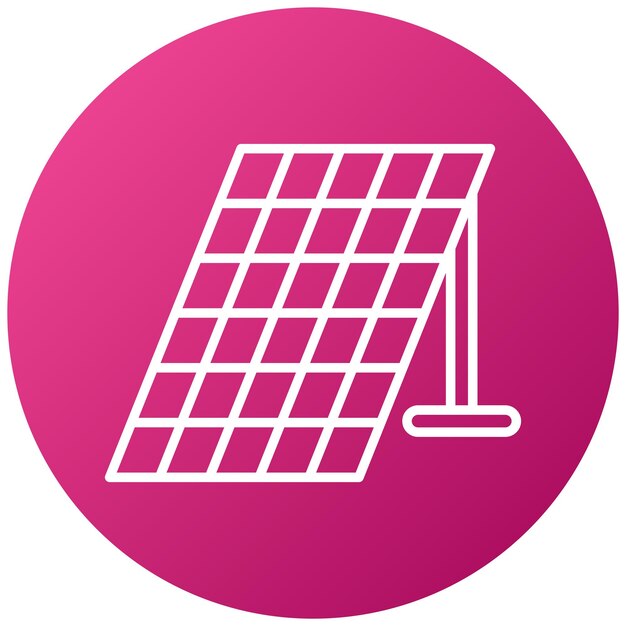 Estilo del icono del panel solar