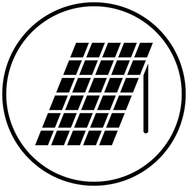 Estilo del icono del panel solar