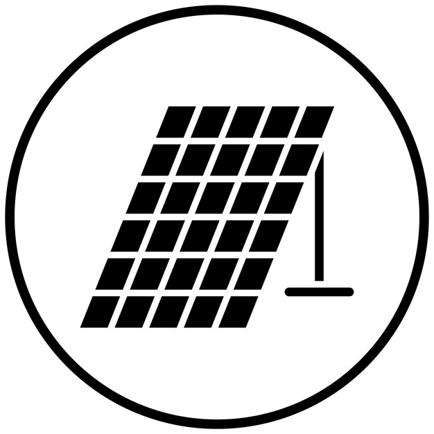 Estilo del icono del panel solar