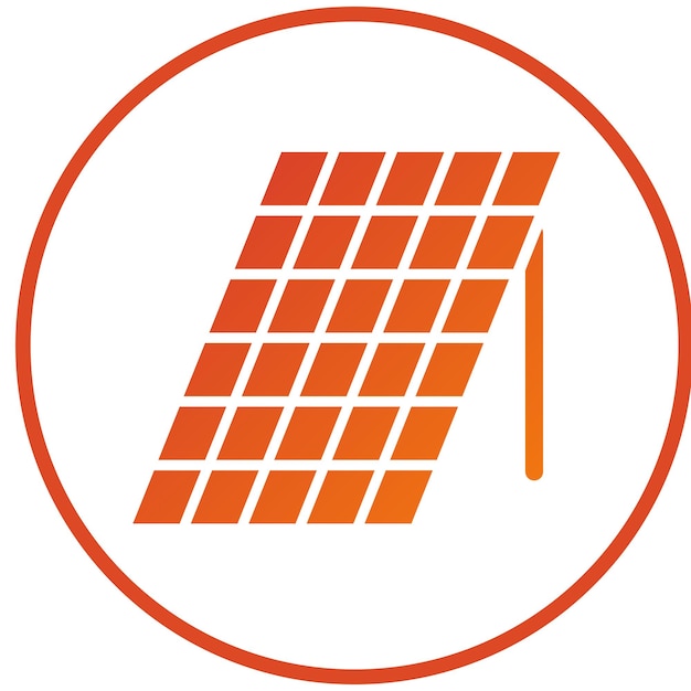 Estilo del icono del panel solar