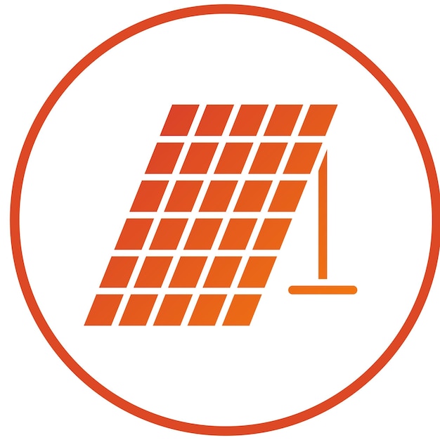 Estilo del icono del panel solar