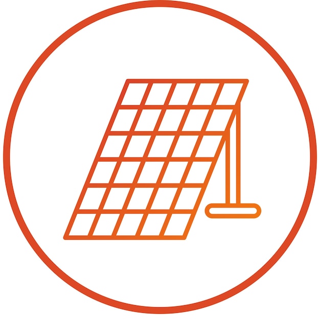 Estilo del icono del panel solar