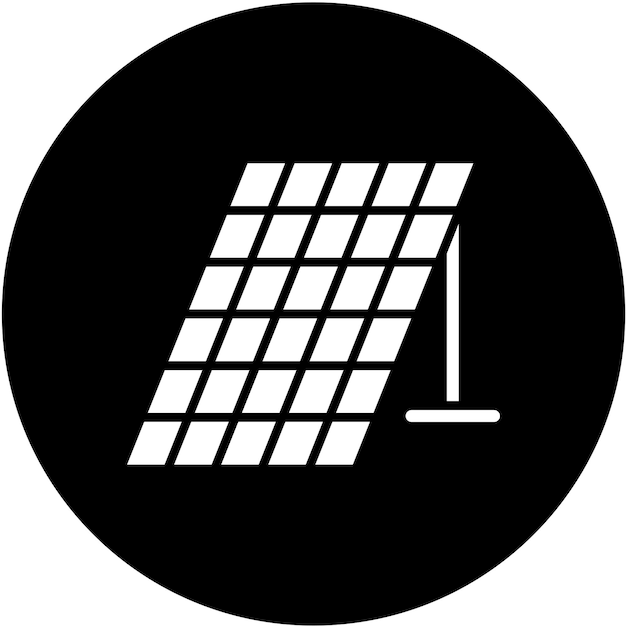 Estilo del icono del panel solar