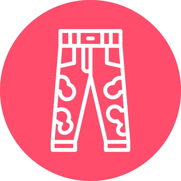Estilo del icono de los pantalones