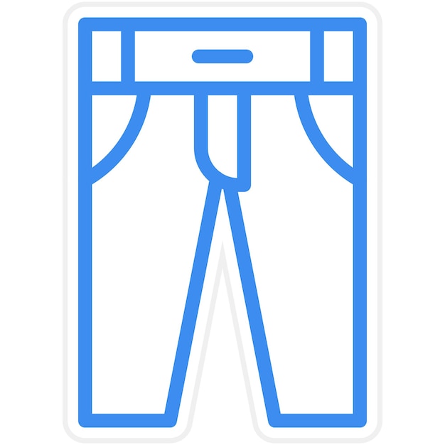 Estilo del icono de los pantalones