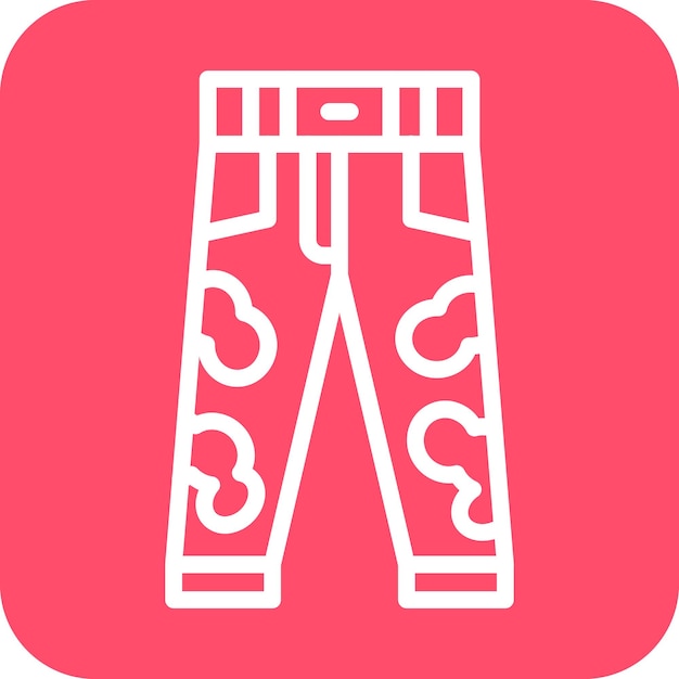 Estilo del icono de los pantalones