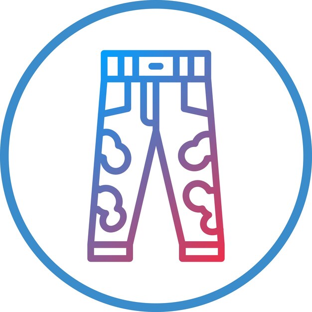 Estilo del icono de los pantalones
