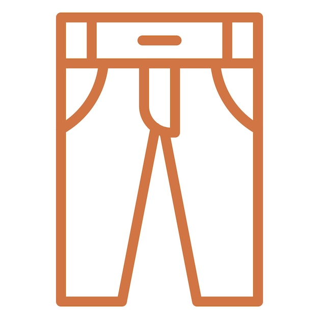 Estilo del icono de los pantalones