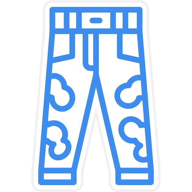 Estilo del icono de los pantalones