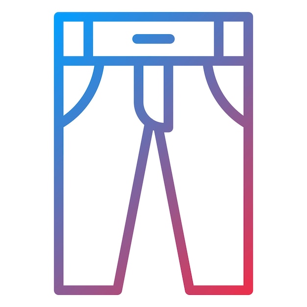 Estilo del icono de los pantalones