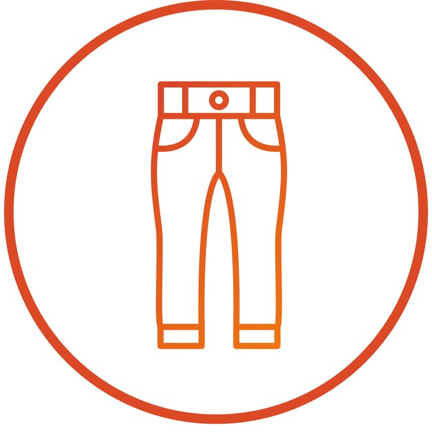 Estilo del icono de los pantalones