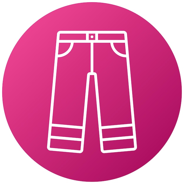 Estilo del icono de los pantalones