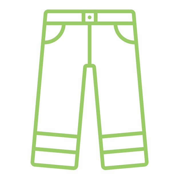 Estilo del icono de los pantalones