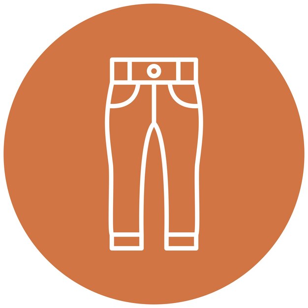 Estilo del icono de los pantalones