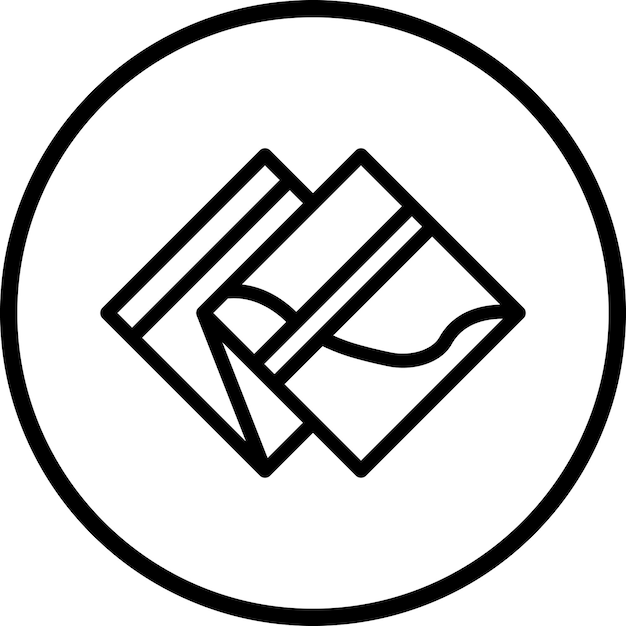 Estilo del icono del pañuelo de diseño vectorial