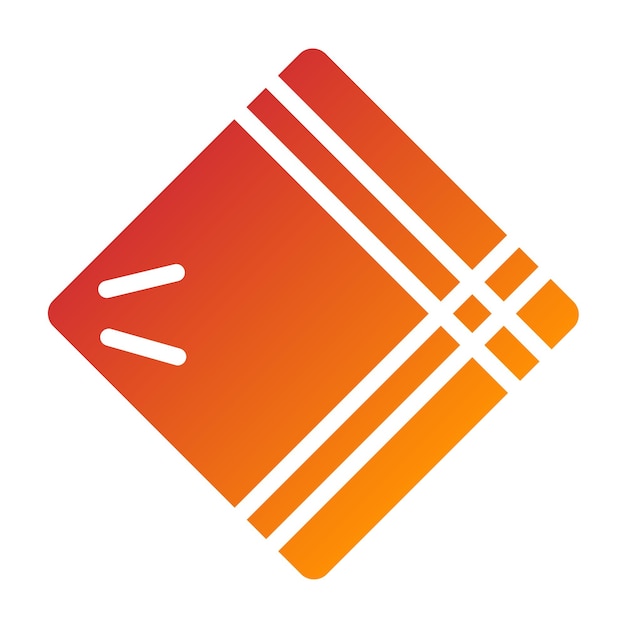Estilo del icono del pañuelo de diseño vectorial