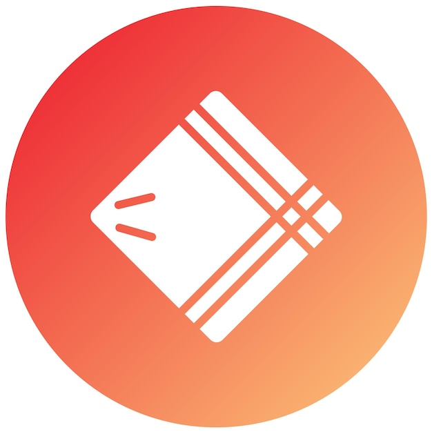 Estilo del icono del pañuelo de diseño vectorial