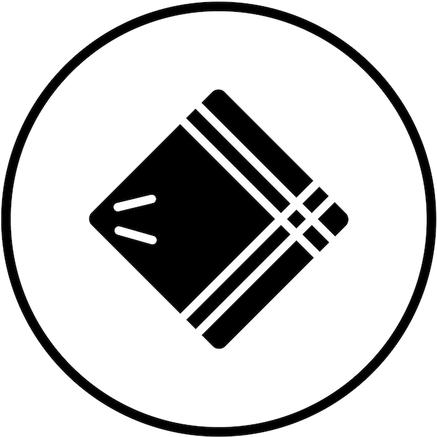 Estilo del icono del pañuelo de diseño vectorial