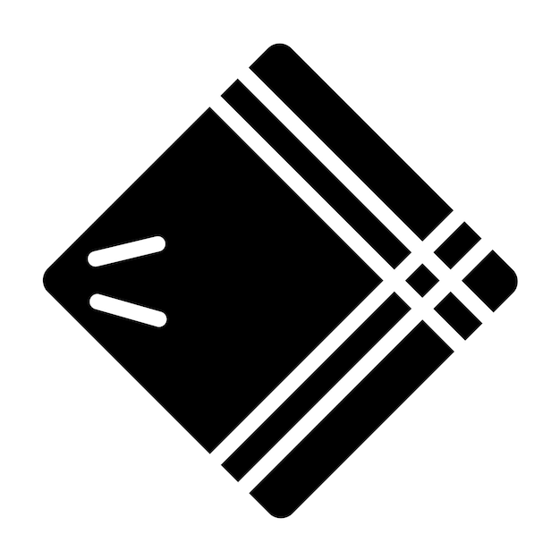 Estilo del icono del pañuelo de diseño vectorial