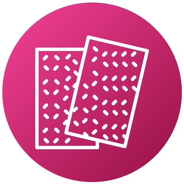 Estilo de icono de papel de lija de diseño vectorial