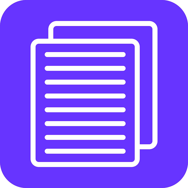 Estilo del icono de papel