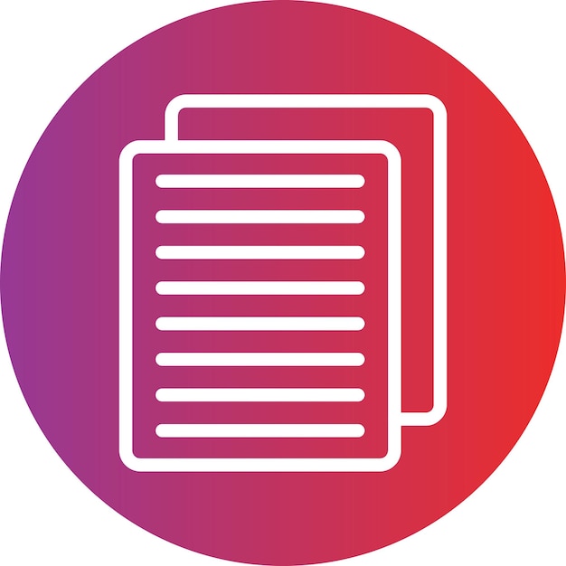 Estilo del icono de papel