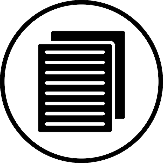 Estilo del icono de papel