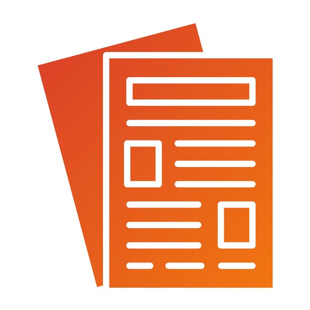 Estilo del icono de papel