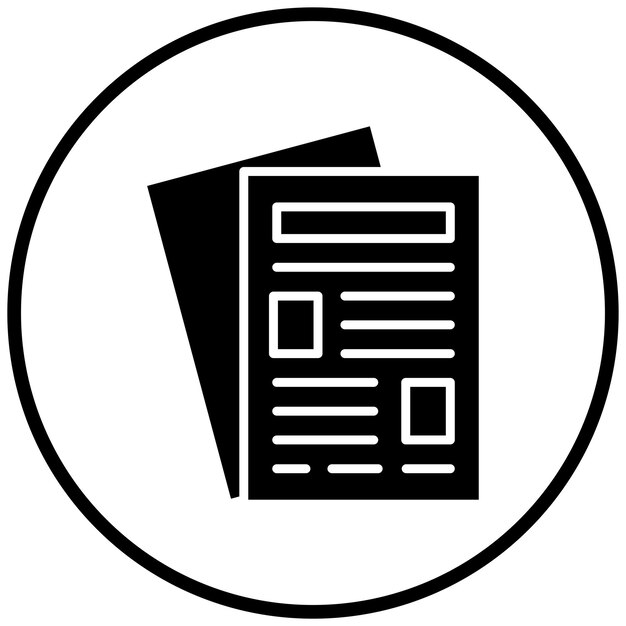 Estilo del icono de papel