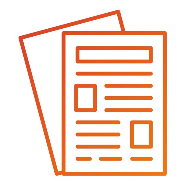Estilo del icono de papel